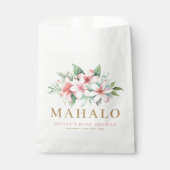 トロピカルピンクフローラアロハベビーシャワー フェイバーバッグ (正面)