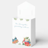 トロピカルピンクフローラビーチブライダルシャワー フェイバーボックス (オープン)