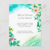 トロピカルピンクフローラビーチ移動 案内ポストカード (正面)