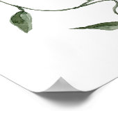 トロピカルピンクフローラベビーシャワーへようこそ ポスター (角)