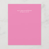 トロピカルピンクブライダルシャワーバイメール結婚か (裏面)