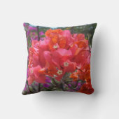 トロピカルピンクブーゲンビリア島フローラ クッション (裏面)