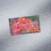 トロピカルピンクブーゲンビリア島フローラ マグネット名刺 (インサイチュ)