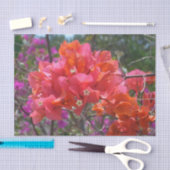 トロピカルピンクブーゲンビリア島フローラ 薄葉紙 (クラフト)