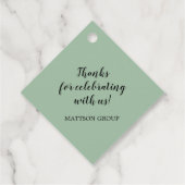 トロピカルピンクプロテアフローラダイヤモンドパーティー フェイバータグ (裏面)