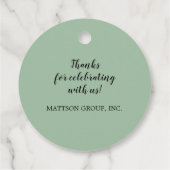 トロピカルピンクプロテアフローララウンドパーティー フェイバータグ (裏面)