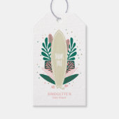 トロピカルピンクベイビーオンボードギフトタグ ギフトタグ (正面)