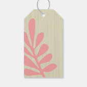 トロピカルピンクベビーオンボードギフトラベル ギフトタグ (裏面)