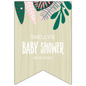 トロピカルピンクベビーオンボードバンティングフラグ バンティングフラッグ (第2の旗)