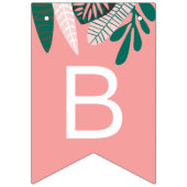 トロピカルピンクベビーオンボードバンティングフラグ バンティングフラッグ (第3の旗)