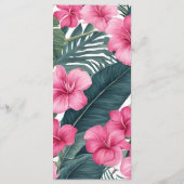 トロピカルピンクホリデー結婚フローラ メニュー (裏面)