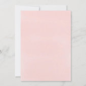 トロピカルピンクモダンフローラブライダルシャワーI 招待状 (裏面)