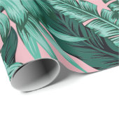 トロピカルピンクラッピング紙 ラッピングペーパー (ロールコーナー)
