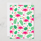 トロピカルピンク フラミンゴ ビューティフル サンクス サンキューカード (裏面)