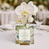 トロピカルピーコックパームスクエア結婚のメニューカード メニュー