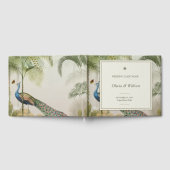 トロピカルピーコックパーム結婚ズゲストブック ゲストブック (全面)