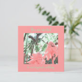 トロピカルピーチ庭園の結婚式招待状 招待状 (スタンド正面)