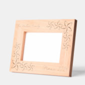 トロピカルファミリーバケーションプルメリア レーザー彫刻フレーム (左)