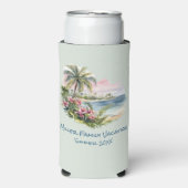 トロピカルファミリーバケーション懇親会記念 スリム缶クーラー (Seltzer正面)