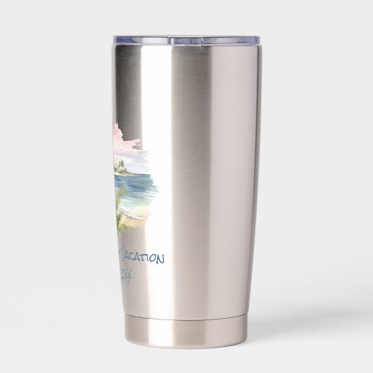 トロピカルファミリーバケーション懇親会記念 保温保冷タンブラー (背面)