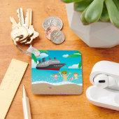 トロピカルファミリービーチクルーズおもしろい キーホルダー