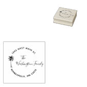 トロピカルファミリー差出人住所名前をカスタムする ラバースタンプ (押印)