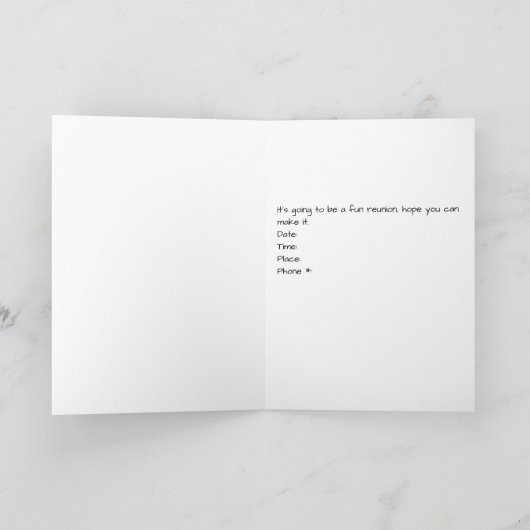 トロピカルファミリー懇親会招待状用カード 招待状 (内部)