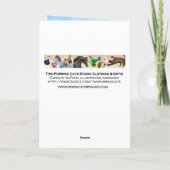 トロピカルファレノプシスオーキッドフラワーズ誕生日カード カード (裏面)