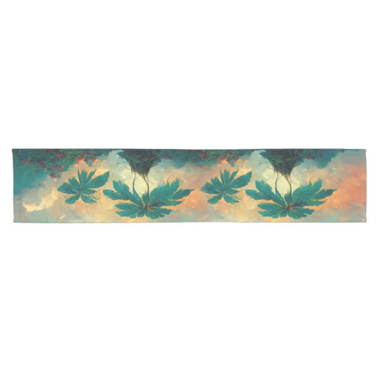 トロピカルファンタジーシーアンドパームツリーズ ショートテーブルランナー (横)