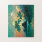 トロピカルファンタジーシーアンドパームツリーズ ジグソーパズル (縦)