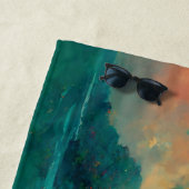 トロピカルファンタジーシーアンドパームツリーズ ビーチタオル (インサイチュ)