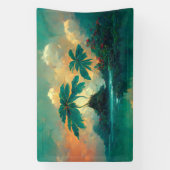 トロピカルファンタジーシーアンドパームツリーズ 横断幕 (縦)