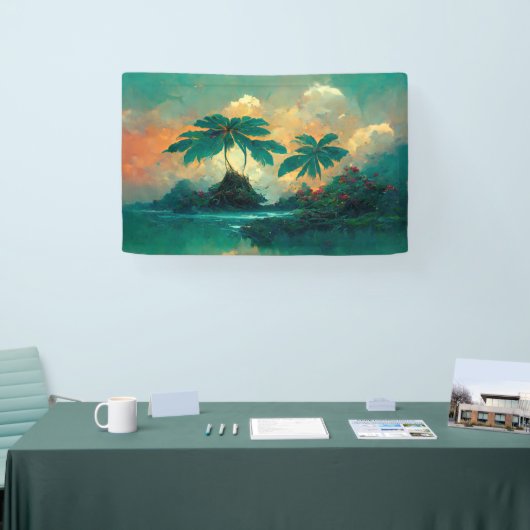 トロピカルファンタジーシーアンドパームツリーズ 横断幕 (トレードショー)