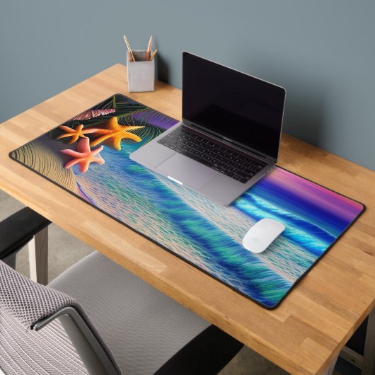 トロピカルファンタジービーチサンセット デスクマット (オフィス2)