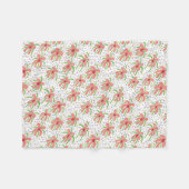 トロピカルフィエスタフラワーズ フリースブランケット (正面(横))