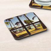 トロピカルフィジービーチシーンの色 コースター (左側)