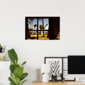 トロピカルフィジービーチシーンワッペナ ポスター (ホームオフィス)