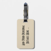 トロピカルフィジービーチシーンcd ltcna ラゲッジタグ (裏面縦)