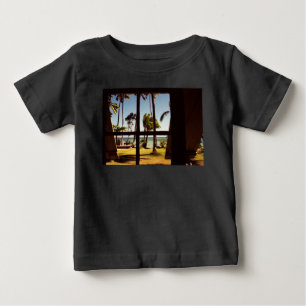 トロピカルフィジービーチシーンiccnm ベビーTシャツ