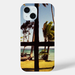 トロピカルフィジービーチシーンiphcnm iPhone 15ケース