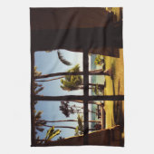 トロピカルフィジービーチシーンktcna キッチンタオル (縦)