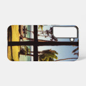 トロピカルフィジービーチシーンsgcna samsung galaxyケース (裏面横)