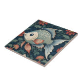 トロピカルフィッシュウィリアムモリススタイル水中競技マリン タイル (側面)