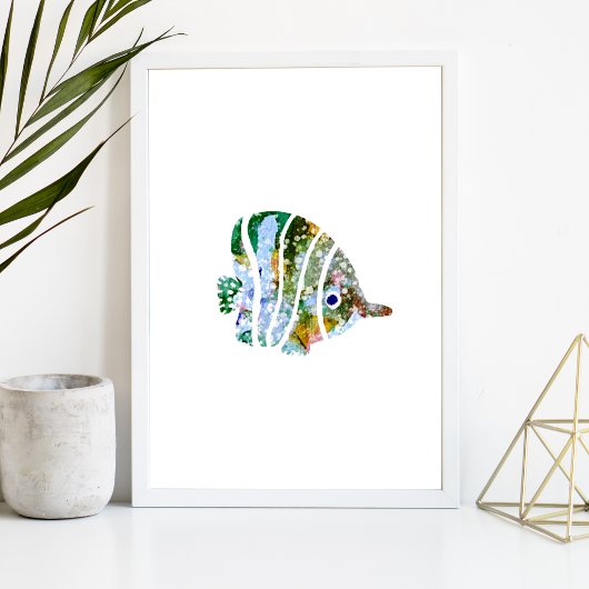 トロピカルフィッシュウォーター子供部屋アート ポスター