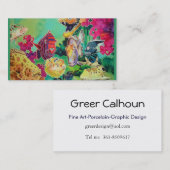 トロピカルフィッシュコーラルリーフ海シーン名刺 名刺 (正面/裏面)