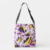 トロピカルフィッシュパターン カラフルな海洋サンゴ礁 クロスボディバッグ (裏面)