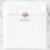 トロピカルフィッシュ新学期キッド蔵書票 スクエアシール (バッグ)