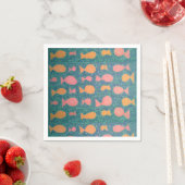 トロピカルフィッシュ紙ナプキン スタンダードカクテルナプキン (インサイチュ)