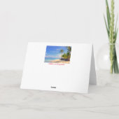 トロピカルフィリピンアイランドビーチパームパラダイス カード (裏面)