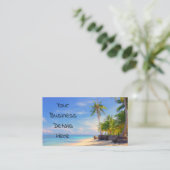 トロピカルフィリピンアイランドビーチパームパラダイス 名刺 (スタンド正面)